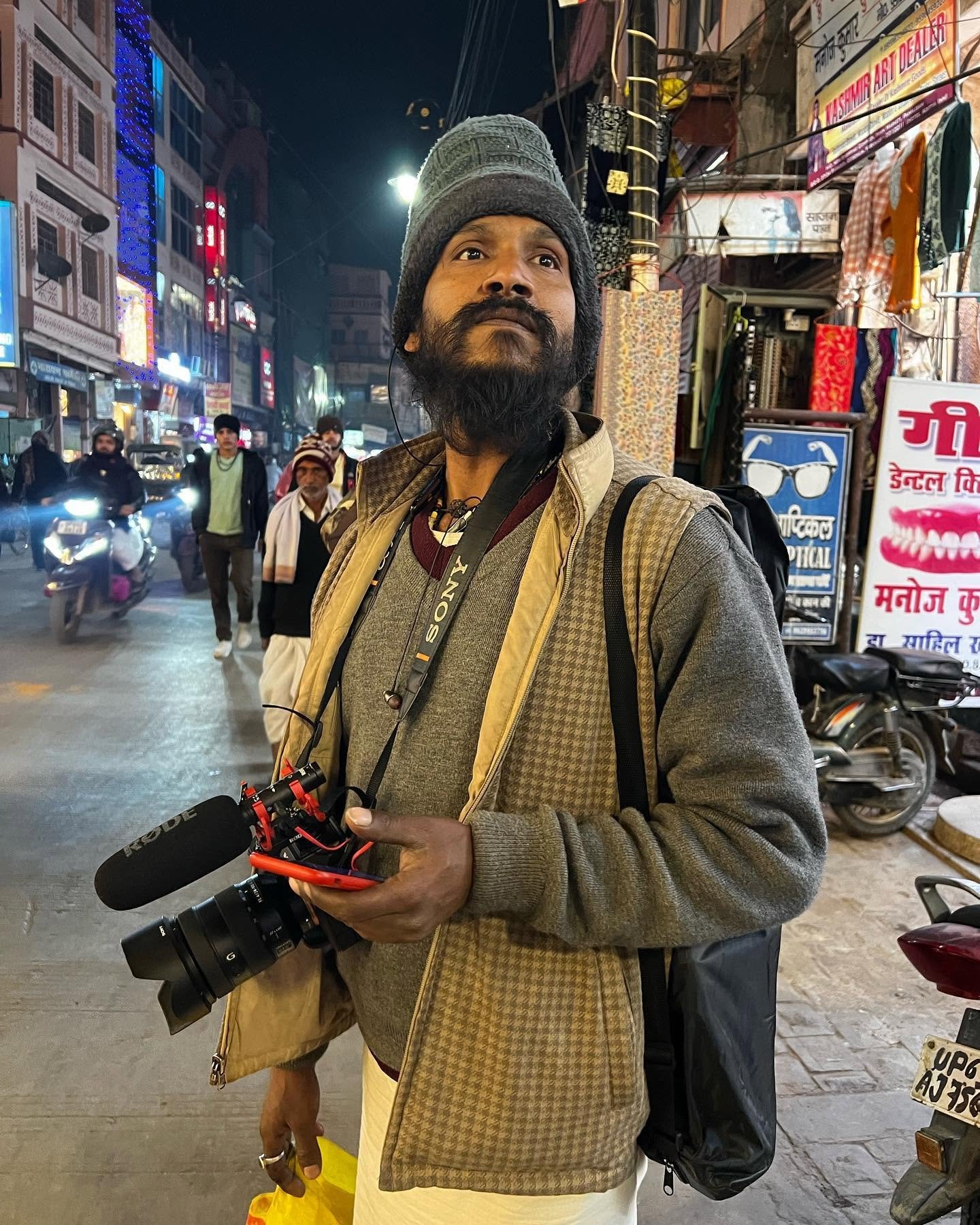 Bhavani Baba in the market