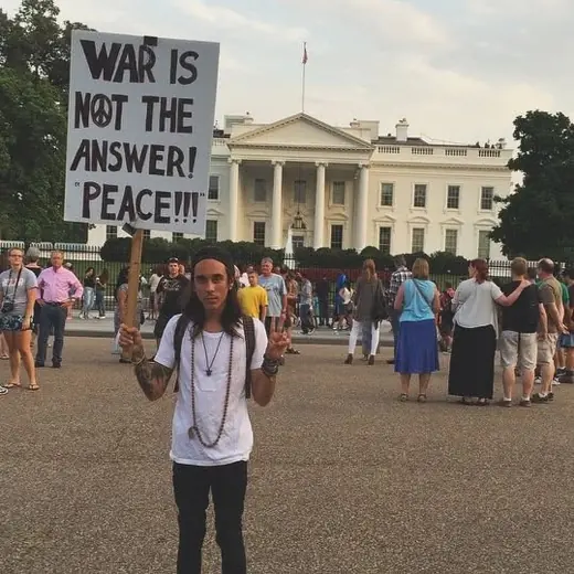 first time in front of white house